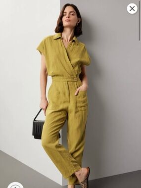 Blank NYC Khaki Button-Up Shirt Dress NWT